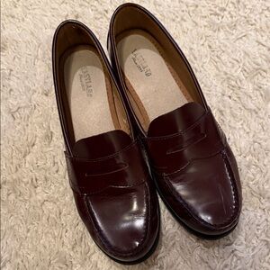 Eastland Womens Rich Brown Slip-On Penny Loafers 7.5 M
